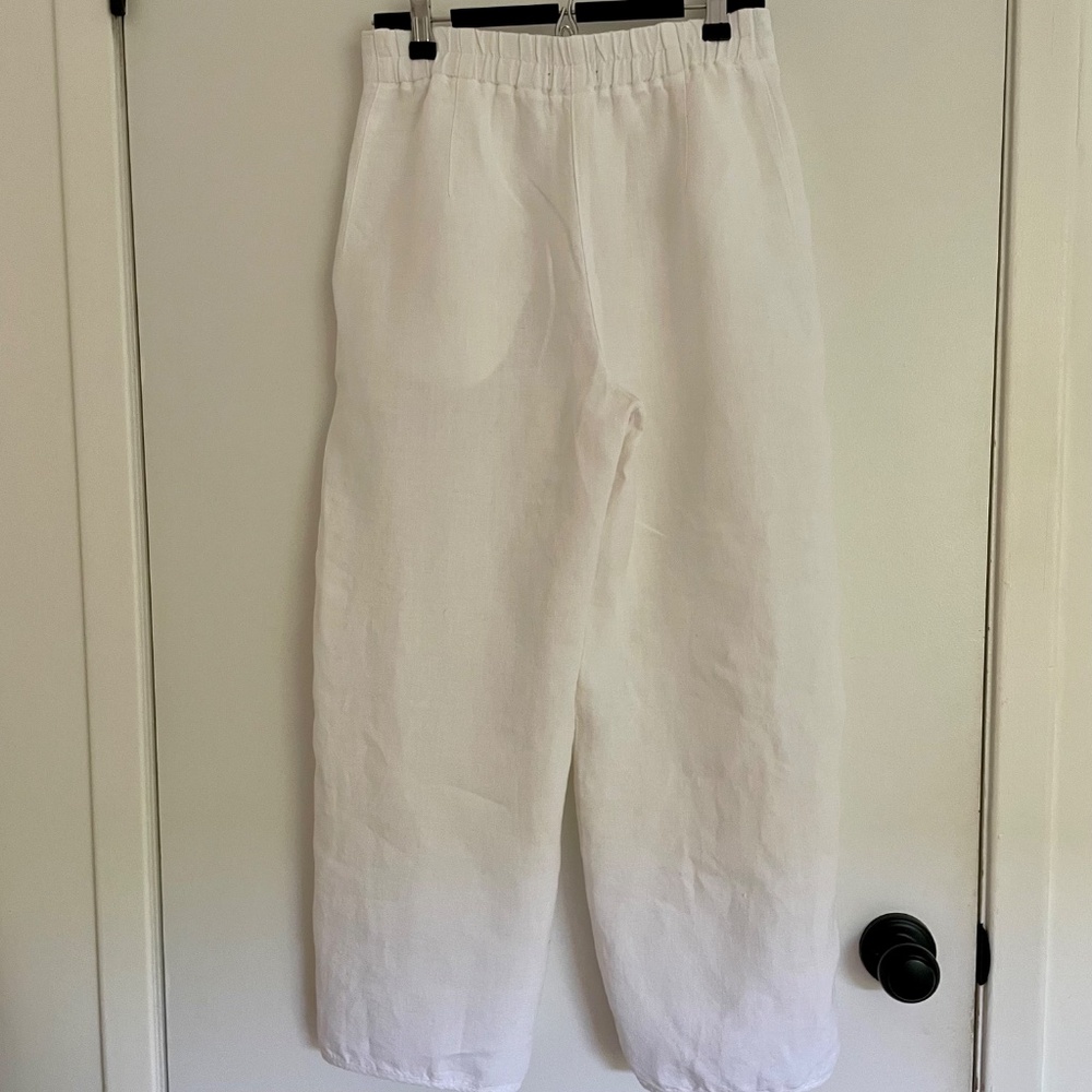 Oska 100% Linen Barrel Leg Pants - Picture 5 of 7